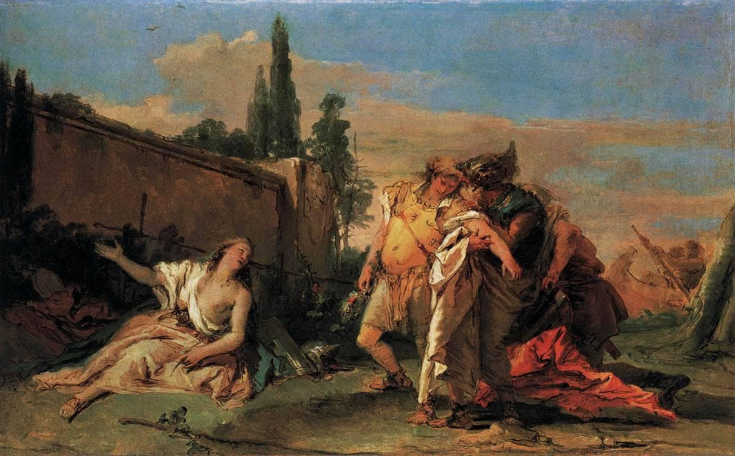 Rinaldo's Departure from Armida by Giovanni Battista Tiepolo — hand-painted cultural oil painting reproduction on canvas