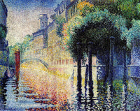 Rio San Trovaso, Venice by Henri-Edmond Cross — hand-painted architectural oil painting reproduction on canvas