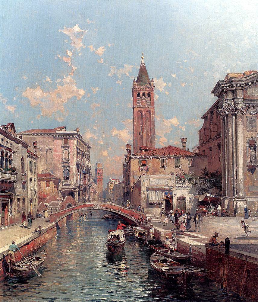 Rio Santa Barnaba, Venice - Franz Richard Unterberger