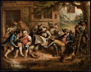 Rip Van Winkle and His Companions at the Inn Door of Nicholas Vedder - John Quidor