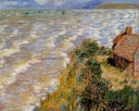 Rising Tide at Pourville by Claude Monet — hand-painted landscape oil painting reproduction on canvas