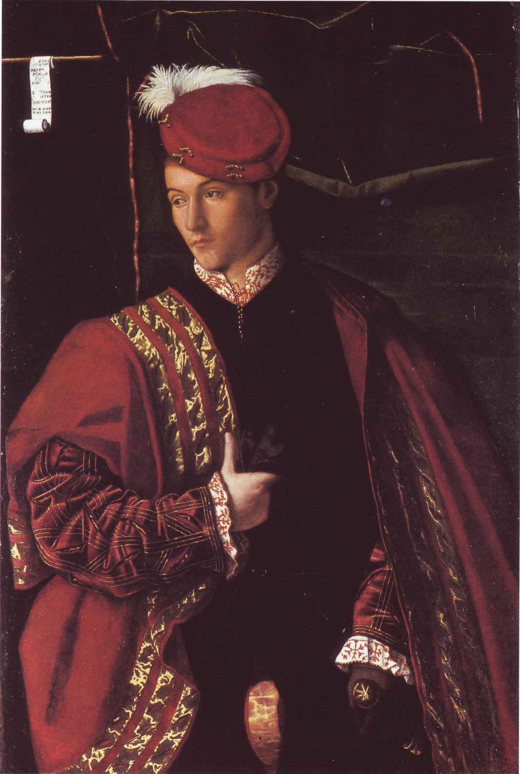 Ritratto Di Ludovico Martinego by Bartolomeo Veneto — hand-painted portrait oil painting reproduction on canvas