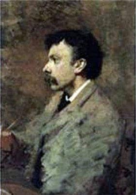 Portrait of Filiberto Petiti by Cesare Tallone — hand-painted portrait oil painting reproduction on canvas