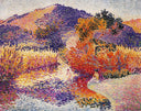 River in Saint-Clair by Henri-Edmond Cross — hand-painted botanical oil painting reproduction on canvas