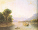 River Rioni. Georgia by Ivan Aivazovsky — ships oil painting wall art, Romanticism