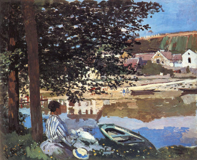 River Scene at Bennecourt in entryway