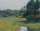 River Scene by Frank W. Benson — hand-painted eco oil painting reproduction on canvas