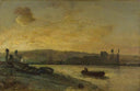 River Scene by Johan Jongkind — rural oil painting wall art, Impressionism