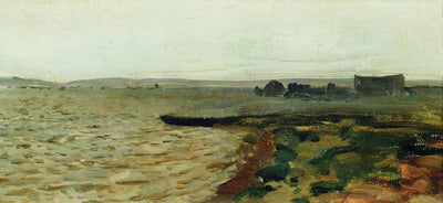 Riverbank by Isaac Levitan, oil painting reproduction