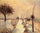 Road at Eragny, Winter in bedroom