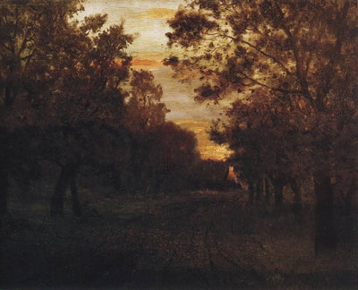 Road in a Wood in living room