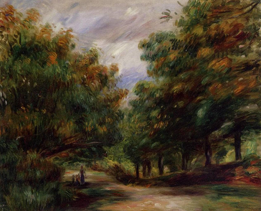 Road near Cagnes by Pierre-Auguste Renoir — hand-painted botanical oil painting reproduction on canvas