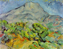 Road near Mont Sainte-Victoire by Paul Cezanne — hand-painted landscape oil painting reproduction on canvas