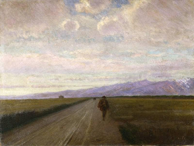 Road on the plain in master bedroom