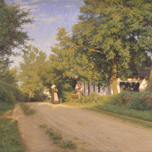 Road through a village