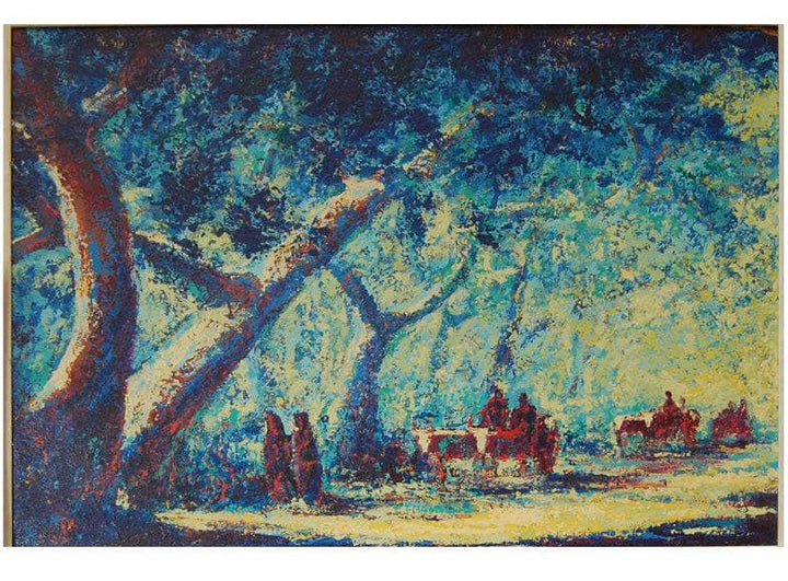 Road view by Adolphe Joseph Thomas Monticelli — hand-painted landscape oil painting reproduction on canvas