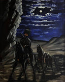 Robber with a Stolen Horse by Niko Pirosmani — hand-painted animal oil painting reproduction on canvas