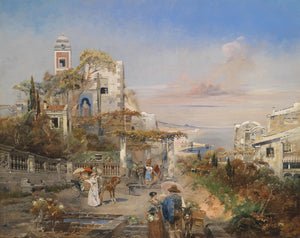 Southern Capriccio (view of the bay of Naples ?) - Robert Alott