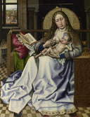 Virgin and Child Before a Firescreen by Robert Campin — hand-painted cultural oil painting reproduction on canvas