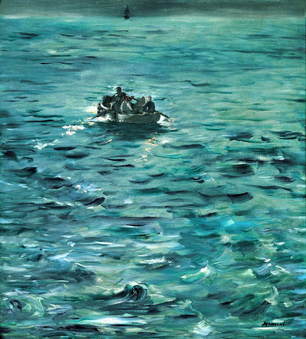 Rochefort's Escape by Edouard Manet — hand-painted landscape oil painting reproduction on canvas