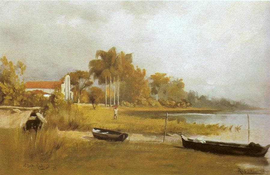 Rocio by Alfredo Andersen — hand-painted landscape oil painting reproduction on canvas