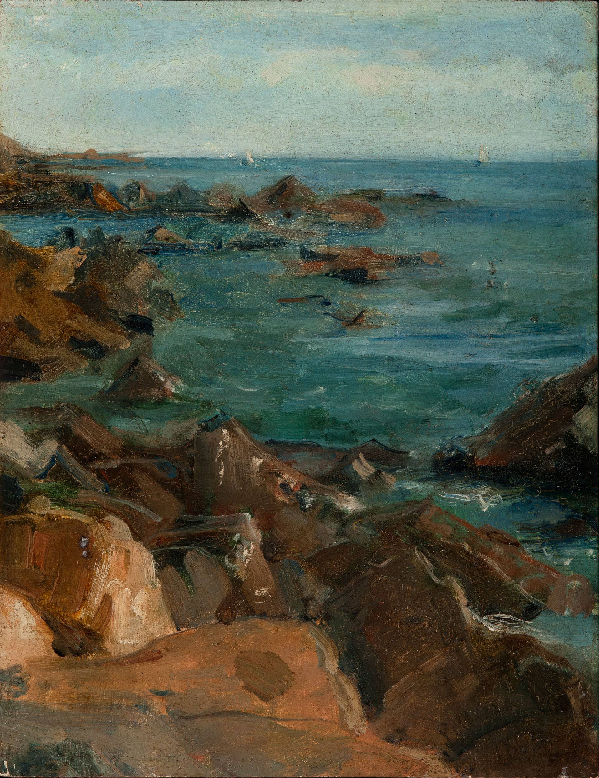 Rocky cliff in Sturla - Pellizza da Volpedo