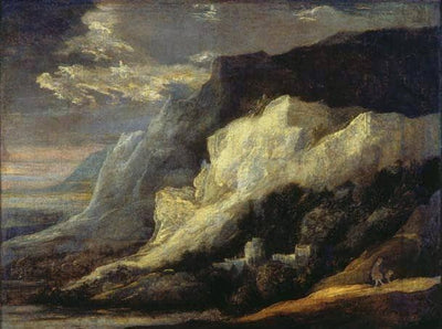 Rocky landscape by Hercules Seghers — oil painting reproduction