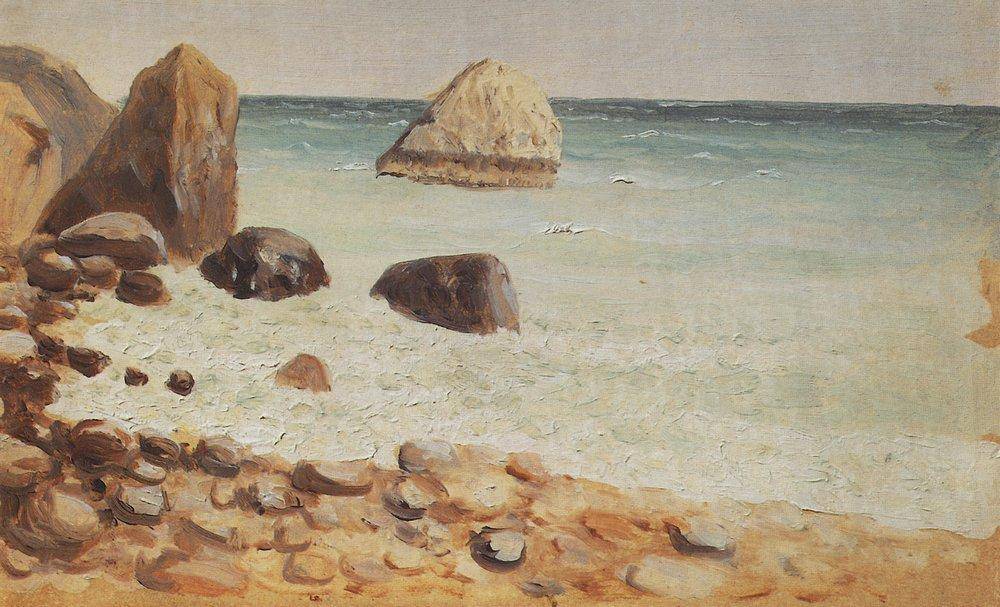 Rocky seashore. Crimea - Arkhyp Kuindzhi