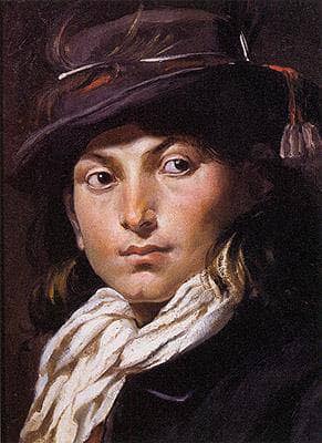 Portrait of a Young Man - Study of a Head by Rodolfo Amoedo — hand-painted portrait oil painting reproduction on canvas