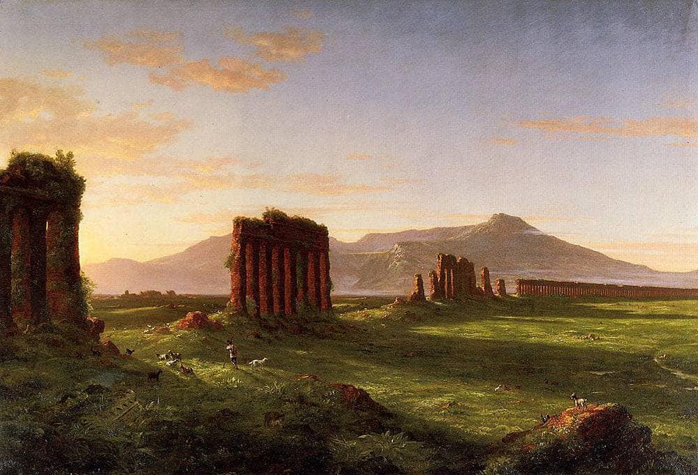Roman Campagna by Thomas Cole — hand-painted cultural oil painting reproduction on canvas