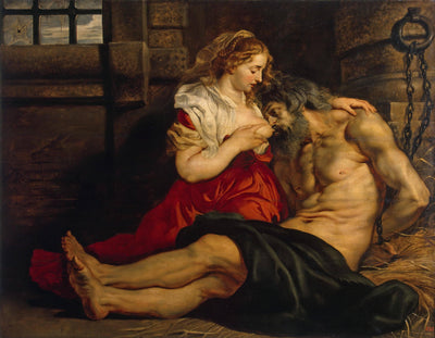Roman Charity in entryway