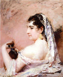 Roman Girl by Mary Cassatt — male oil painting wall art, Impressionism