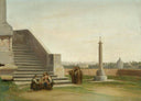 Roman scene by Heinrich Reinhold — urban oil painting wall art, Romanticism