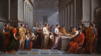 Roman women offering their jewellery in defence of the state by Vincenzo Camuccini — hand-painted cultural oil painting reproduction on canvas