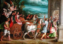 The Triumph of Titus and Vespasian by Giulio Romano — hand-painted cultural oil painting reproduction on canvas