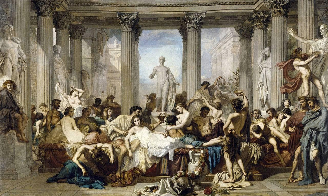 Romans in the Decadence of the Empire by Thomas Couture — hand-painted cultural oil painting reproduction on canvas