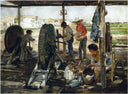 Ropemakers by Joaquín Sorolla — children oil painting wall art, Impressionism