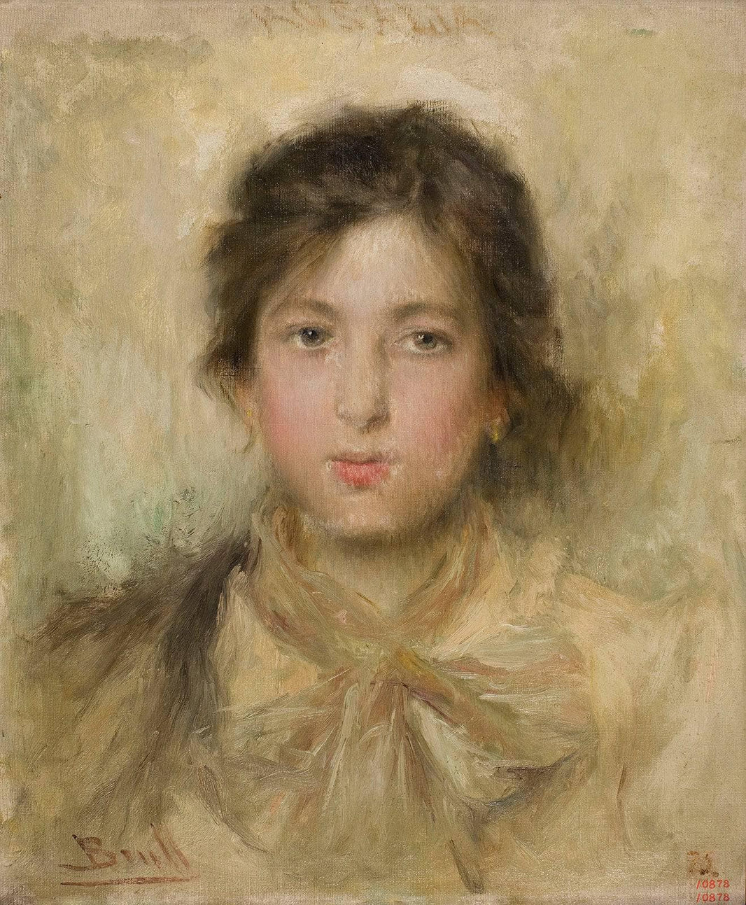 Rosalia by Joan Brull — hand-painted portrait oil painting reproduction on canvas