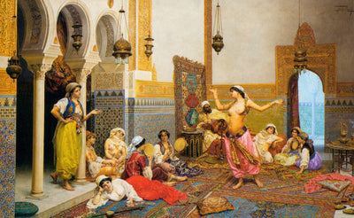 The Harem Dance by Giulio Rosati — oil painting reproduction