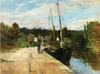 Rosbras, Brittany by Berthe Morisot — hand-painted landscape oil painting reproduction on canvas