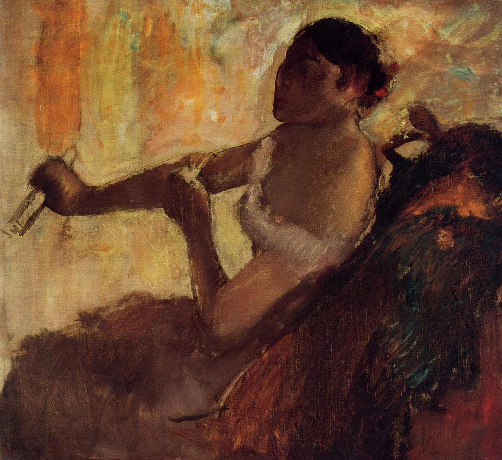 Rose Caron by Edgar Degas — hand-painted portrait oil painting reproduction on canvas