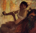 Rose Caron by Edgar Degas — female oil painting wall art, Impressionism