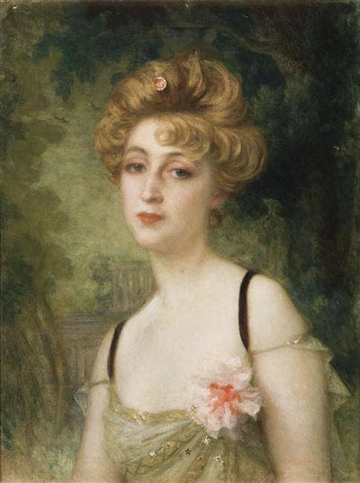 Portrait of Rosemonde Gérard, Mme Edmond Rostand in home office