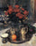 Roses and violets in apartment