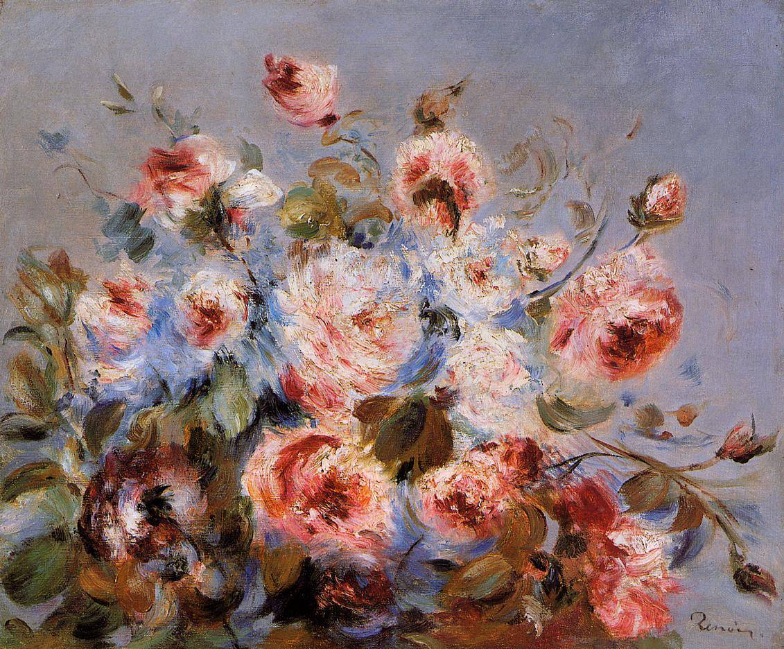 Roses from Wargemont - Pierre-Auguste Renoir