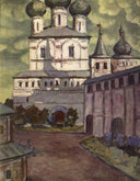 Rostov the Great by Nicholas Roerich — urban oil painting wall art, Art Nouveau Modern