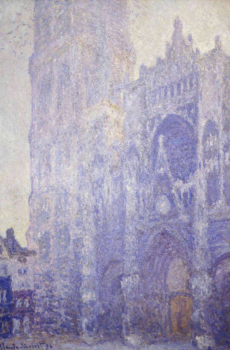 Rouen Cathedral; Morning - White harmony - Claude Monet