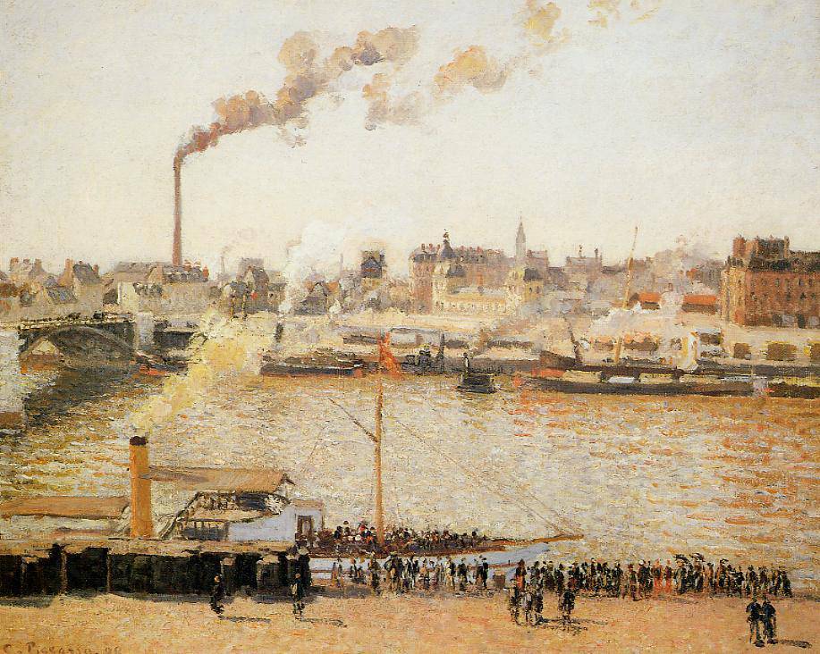 Rouen, Saint Sever Morning - Camille Pissarro