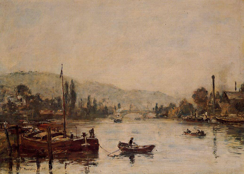 Rouen, the Santa-Catherine Coast, Morning Mist - Eugene Boudin