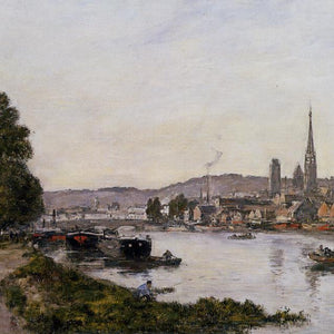 Rouen, View over the River Seine